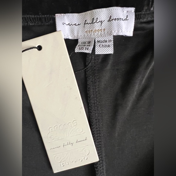 Never Fully Dressed Black Velvet sleeveless Maxi Dress - Picture 3 of 5